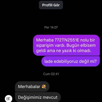 İade Hakkım Kaldırıldı Mesajlarıma Cevap Verilmiyor