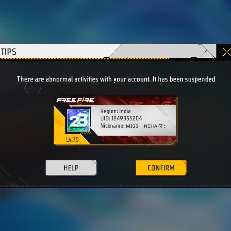 Free Fire Max Ban - Unknowing Hack Use by Friend