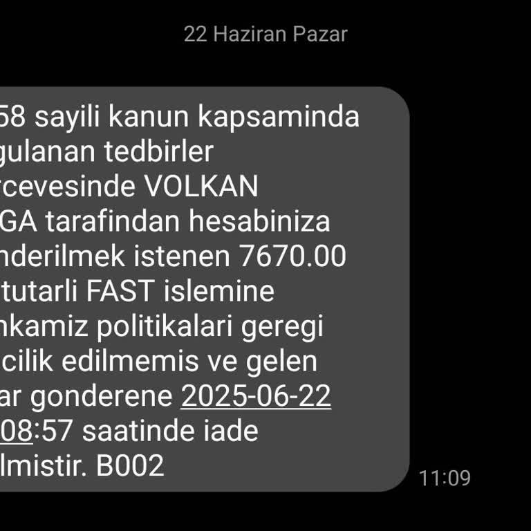 FAST İşlemim Banka Politikaları Nedeniyle Reddedildi