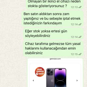 Stok Yok Bahanesiyle Uygun Fiyata Aldığım İphone Siparişim İptal Edildi