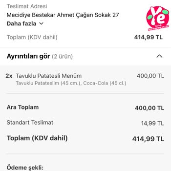 Yemek Sepeti'nde İndirim Uygulanmadan Para Çekildi