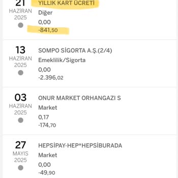 İstemeden Gönderilen Kredi Kartı İçin Haksız Aidat Kesintisi