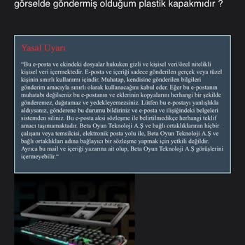 Satın Aldığım Klavye Eksik Ve Farklı Ürün Gönderildi İlgisiz Müşteri Hizmetleri