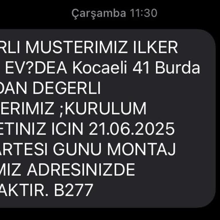 Montaj Hizmetinde Bilgilendirme Eksikliği Ve Müşteri Mağduriyeti Yaşadım
