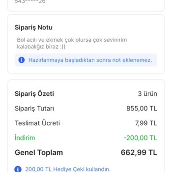 Siparişte Eksik Tavuk Ve Ekmek Teslimatı Sorunu