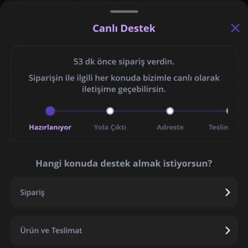 Getir Siparişimde Gecikme Ve İlgisizlik