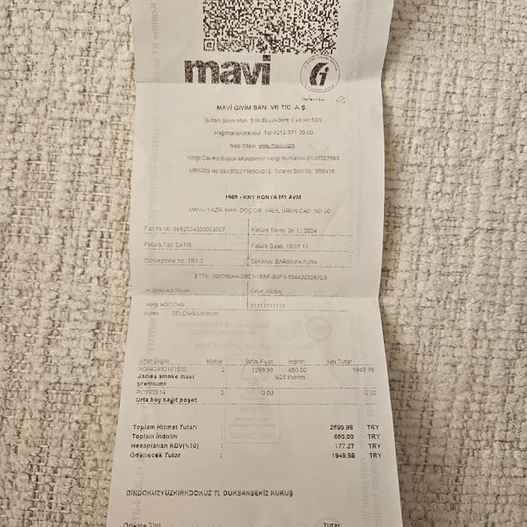 Mavi'den Kot Pantolon İadesinde Hayal Kırıklığı Ve Yetersiz Müşteri Hizmeti