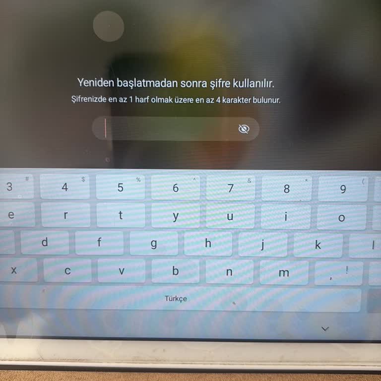 Tablet Şifresi Kilitlendi, Çözüm İçin Yetersiz Destek