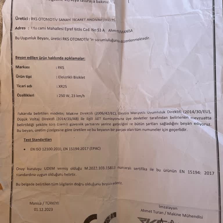 Elektrikli Bisikletimde Motor Arızası Ve Garanti Belirsizliği Yaşadım