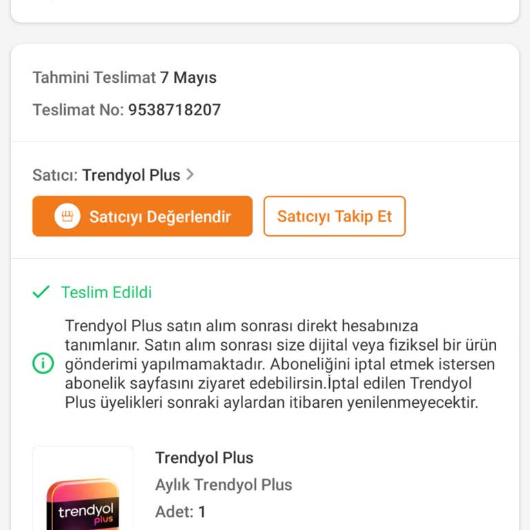 Trendyol Plus Üyeliği İptalinde Ücret İadesi Sorunu