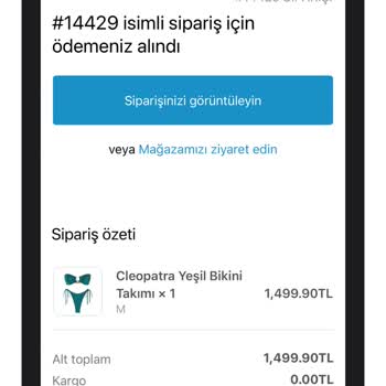 Geciken Sipariş Ve Para İadesi Talebi