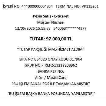 Lıtel Plastik Paramın İade Edilmesini İstiyorum