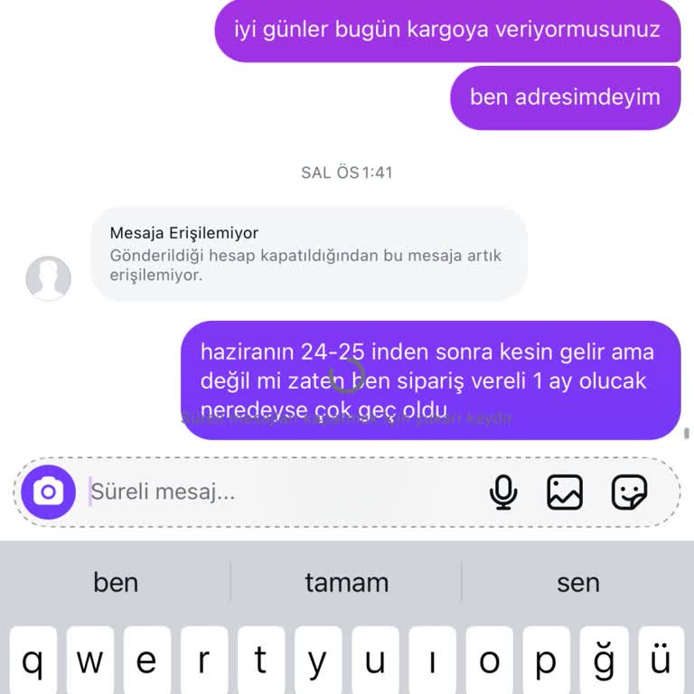 Figürce Siparişim Gelmedi Üstüne Engellendim Ve Paramı Alamıyorum