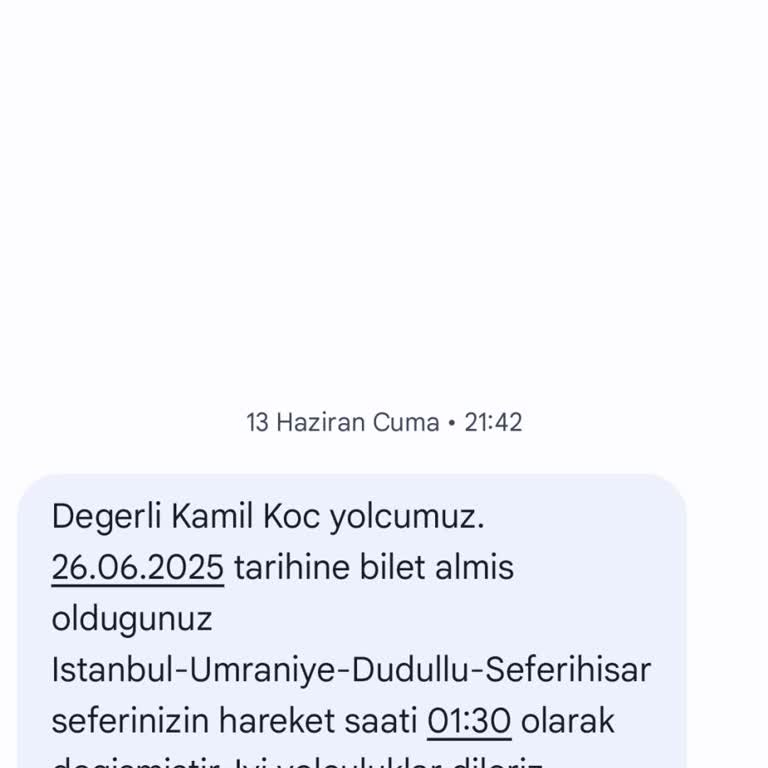 Kamil Koç Bilet Saati Değişikliği Ve Fiyat Düşüşü Sonrası İade Sorunu