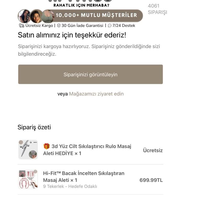 Sipariş Verdim, Ürünüm Gelmedi Ve Hiçbir Şekilde Ulaşamıyorum