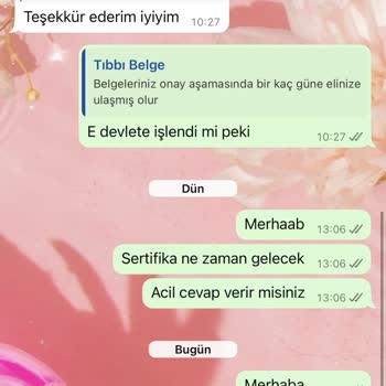 Sertifikalarım Zamanında Gönderilmedi, İletişim Kurulamıyor