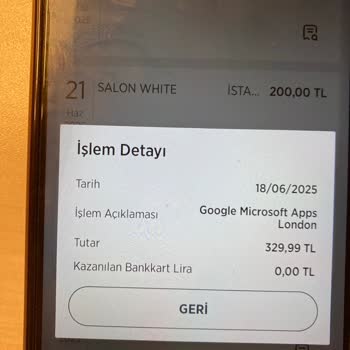 Haberim Olmadan Kartımdan Google Microsoft Apps London Ücret Çekildi