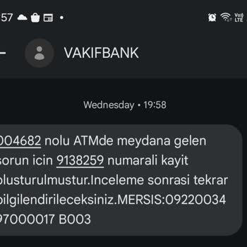 VakıfBank ATM Para Yatırma İşleminde Eksik Bakiye Sorunu Yaşadım