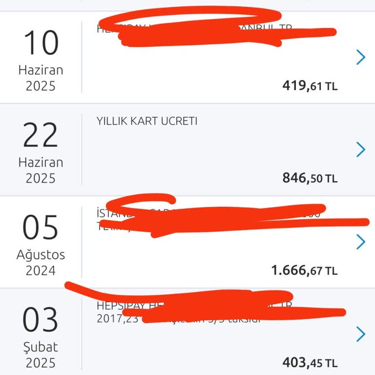 Yıllık Kart Ücreti İadesinde Mağduriyet Yaşadım