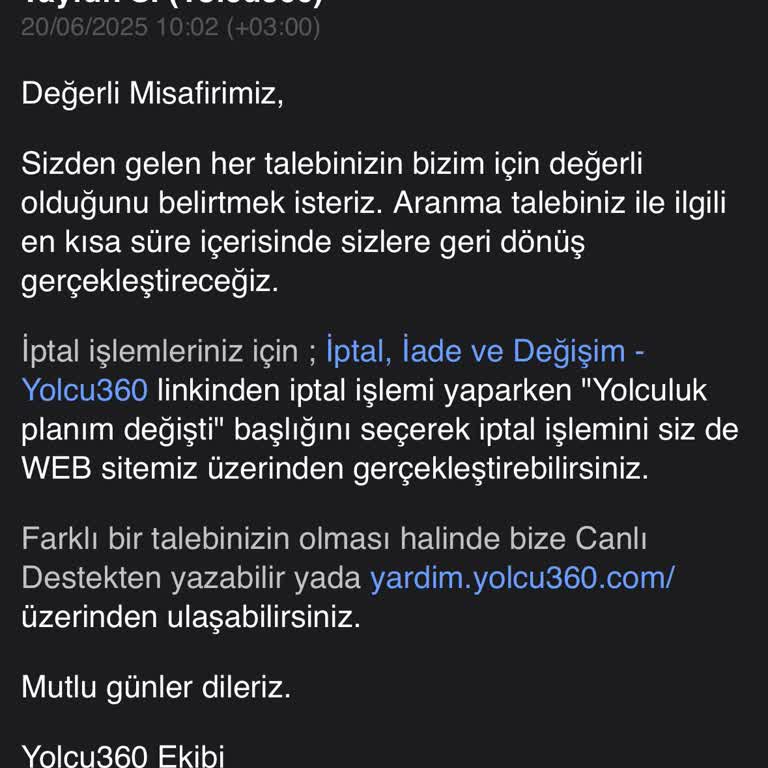 İptal Edilen Araç Kiralamasında Para İadesi Yapılmadı, Müşteri Hizmetlerine Ulaşılamıyor
