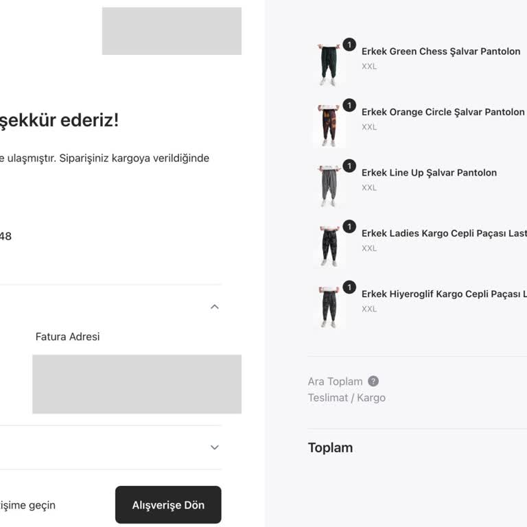 Sipariş Eksik Ve Yanlış Bedenler İletişim Yok Param Boşa Gitti