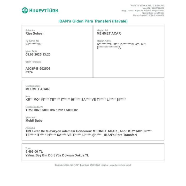 Sipariş Verilen Televizyonun Kargoya Verilmemesi Ve Müşteri Mağduriyeti