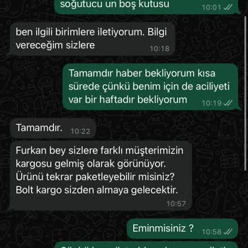 Eksik Gönderilen Sıvı Soğutucu Ve Sorunlu İade Süreci