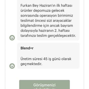 Blender Mobilya Montaj Hizmeti Verilmedi Teslimat 2 Ayı Geçti
