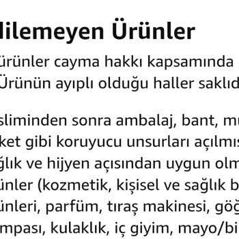 Amazon İade Hakkımı Haksız Şekilde Reddetti