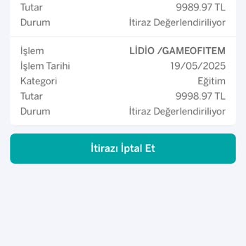 Bilgim Dışında Kredi Kartı İşlemi Ve Bankadan Yetersiz Destek