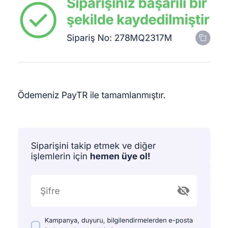 Sipariş Sonrası Bilgilendirme Ve Kargo Sorunu