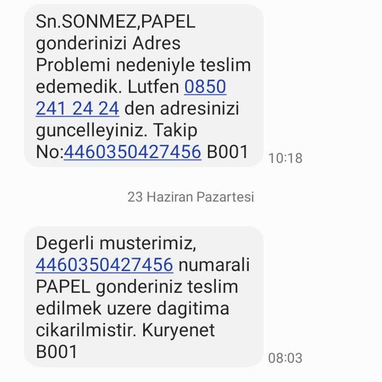 Kuryenet Papel Kartımı İki Kez Teslim Edemedi
