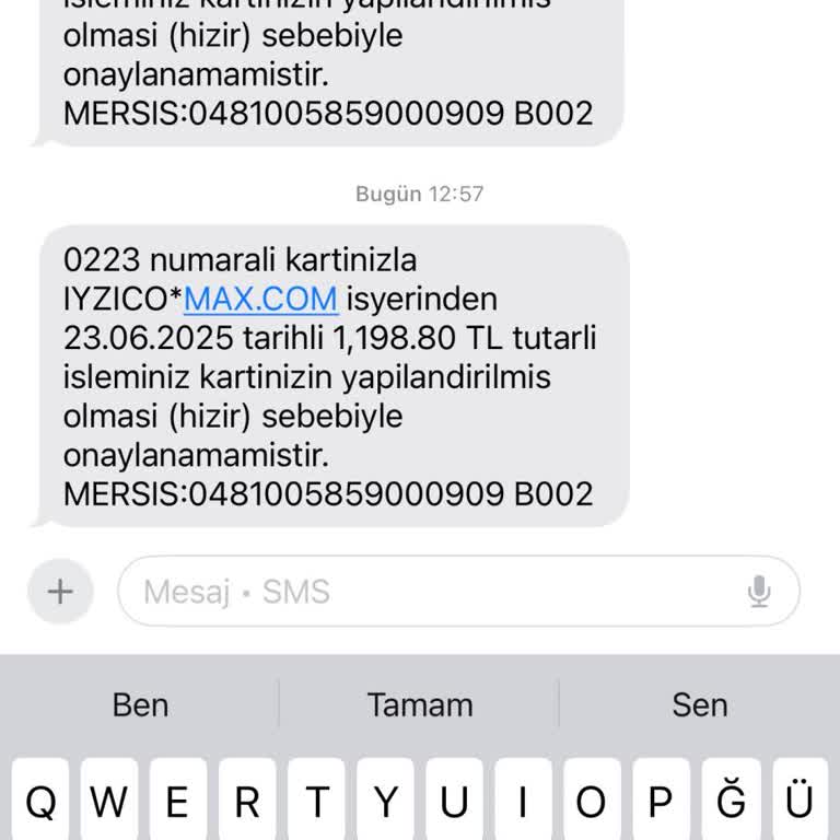 Bilgim Dışında Kartımla Alışveriş Yapılmaya Çalışılıyor