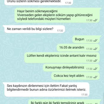 Satın Alınan TV Ünitesinde Yaşanan Çözülmeyen Sorunlar Ve Yetersiz Destek