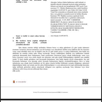 Haksız Araç Mahrumiyet Bedeli Talebiyle Karşı Karşıya Kaldım, Açıklama Bekliyorum