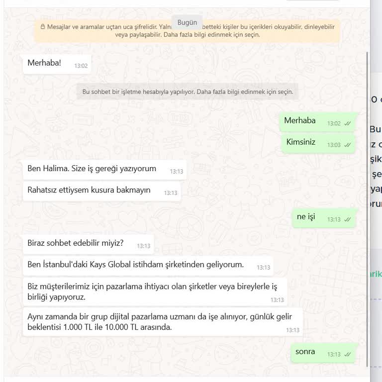 Bilinmeyen Yabancı Numaradan Gelen WhatsApp Mesajı Sonrası Kişisel Güvenlik Endişesi