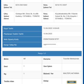 Sürat Kargo Kaybolan Kargolarım İçin Çözüm Ve Geri Dönüş Alamıyorum