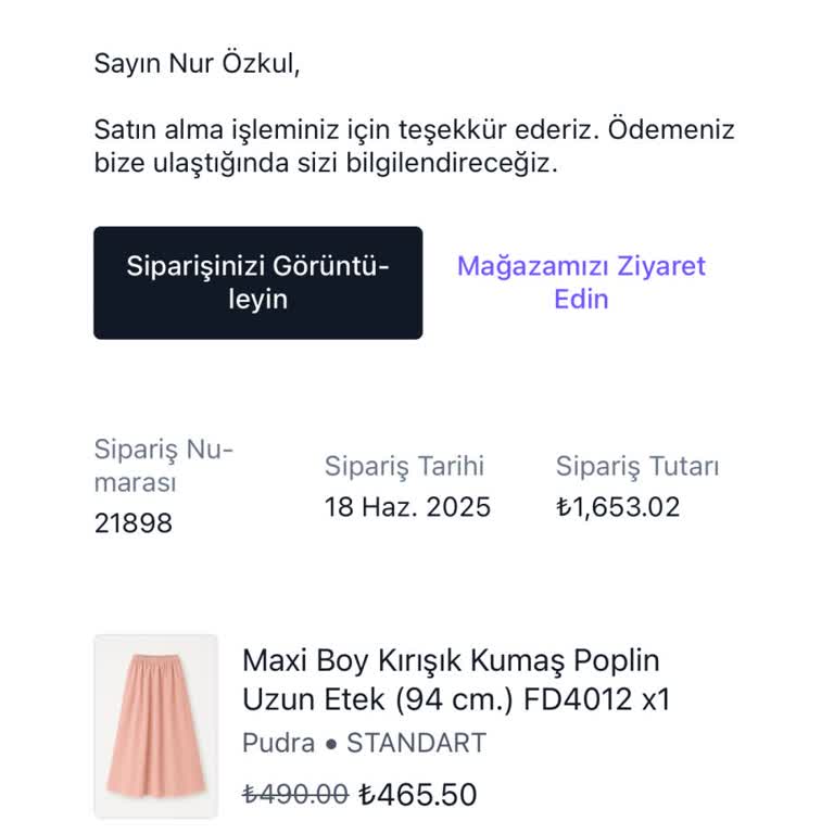 Bir Haftadır Cevapsızım, Ne Param Ne Siparişim Var