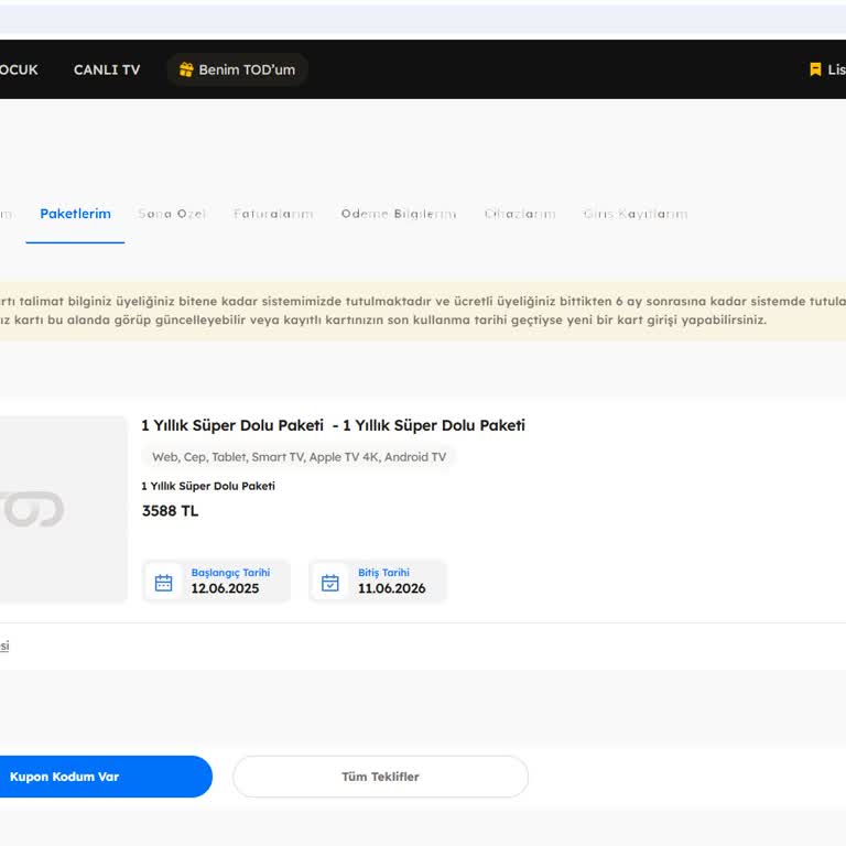 Satın Aldığım Paketin İçeriği Eksik Tanımlandı, Destek Yetersiz