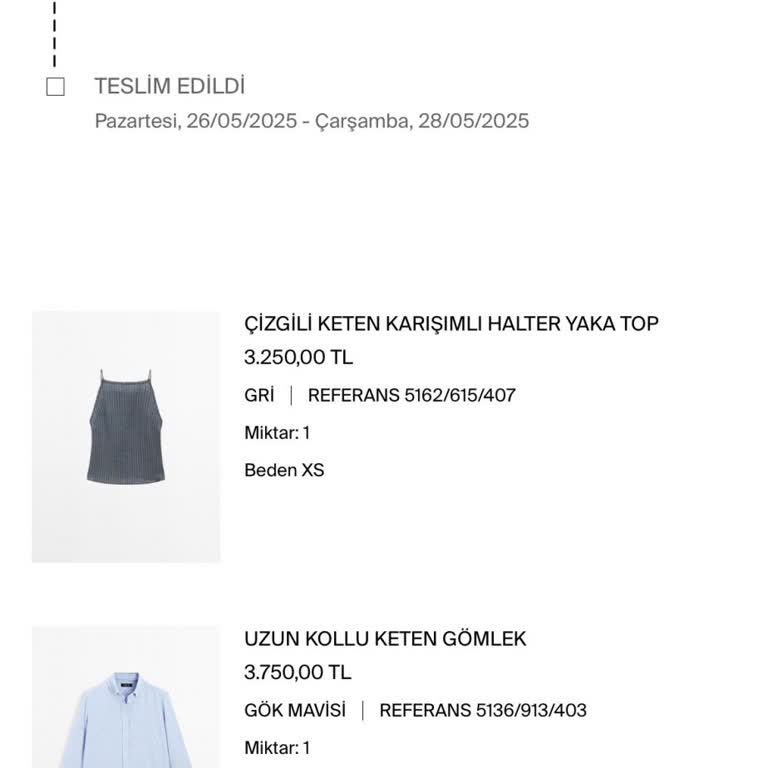 Massimo Dutti'den Eksik Ürün Ve Yetersiz Müşteri Hizmeti