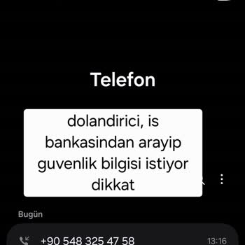 Banka Adıyla Arayıp Güvenlik Sorusu Sordular