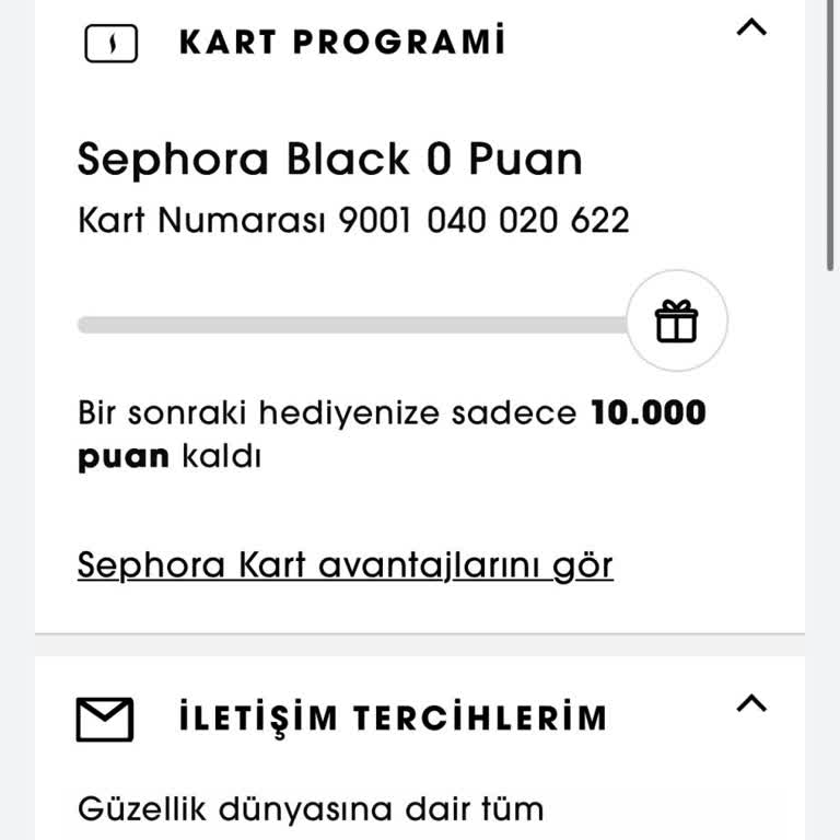 Sephora Black Kart Avantajlarından Yararlanamıyorum: Hediye Ve Kod Sorunu