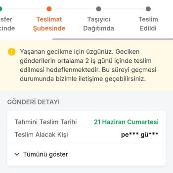 Trendyol Express Kargo Gecikmesi Ve Müşteri Hizmetleri İlgisizliği Mağduriyeti