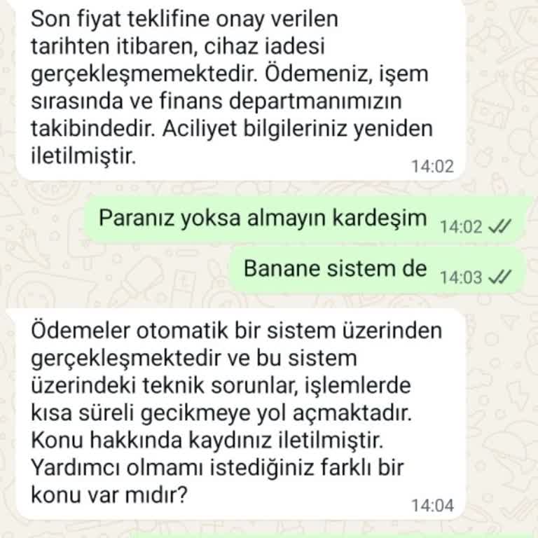 Satılan Cihazın Ücreti Ve İadesi Konusunda Yaşanan Gecikme
