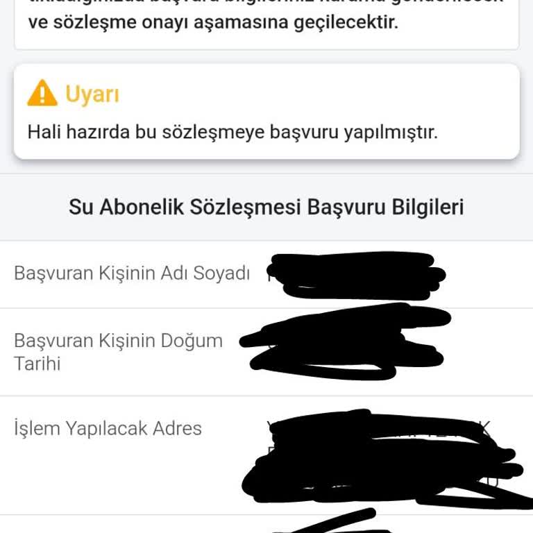 İSKİ Abonelik Başvurusunda Hata: İşlem Yapılamıyor