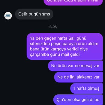 Ferell Moda'dan Sipariş Sonrası İletişimsizlik Ve Kargo Sorunu