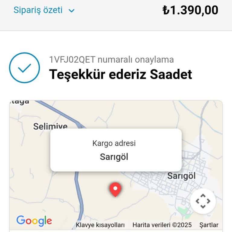 Serinle.com.tr Ürünün Gönderilmesini Gönderilmeyecekse Ürün Parasının İadesi