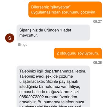 Migros Siparişimde Eksik Ürün Teslimatı Ve Promosyon Hakkımın Verilmemesi