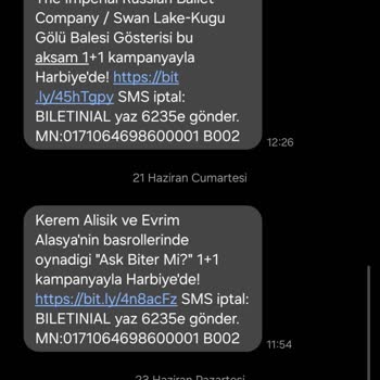 Onayım Olmadan Sürekli Promosyon Mesajı Gönderiliyor İptal Taleplerim Dikkate Alınmıyor