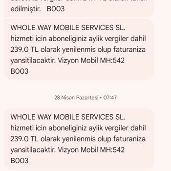 Bilgim Dışında Yapılan Mobil Servis Ücreti Ve Haksız Faturalandırma